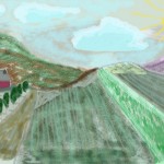 Campos de lavandas y montañas©